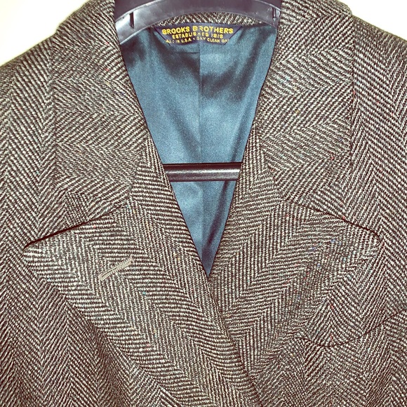 Brooks Brothers Jackets & Blazers - Vintage Brooks Brothers herringbone ladies coat